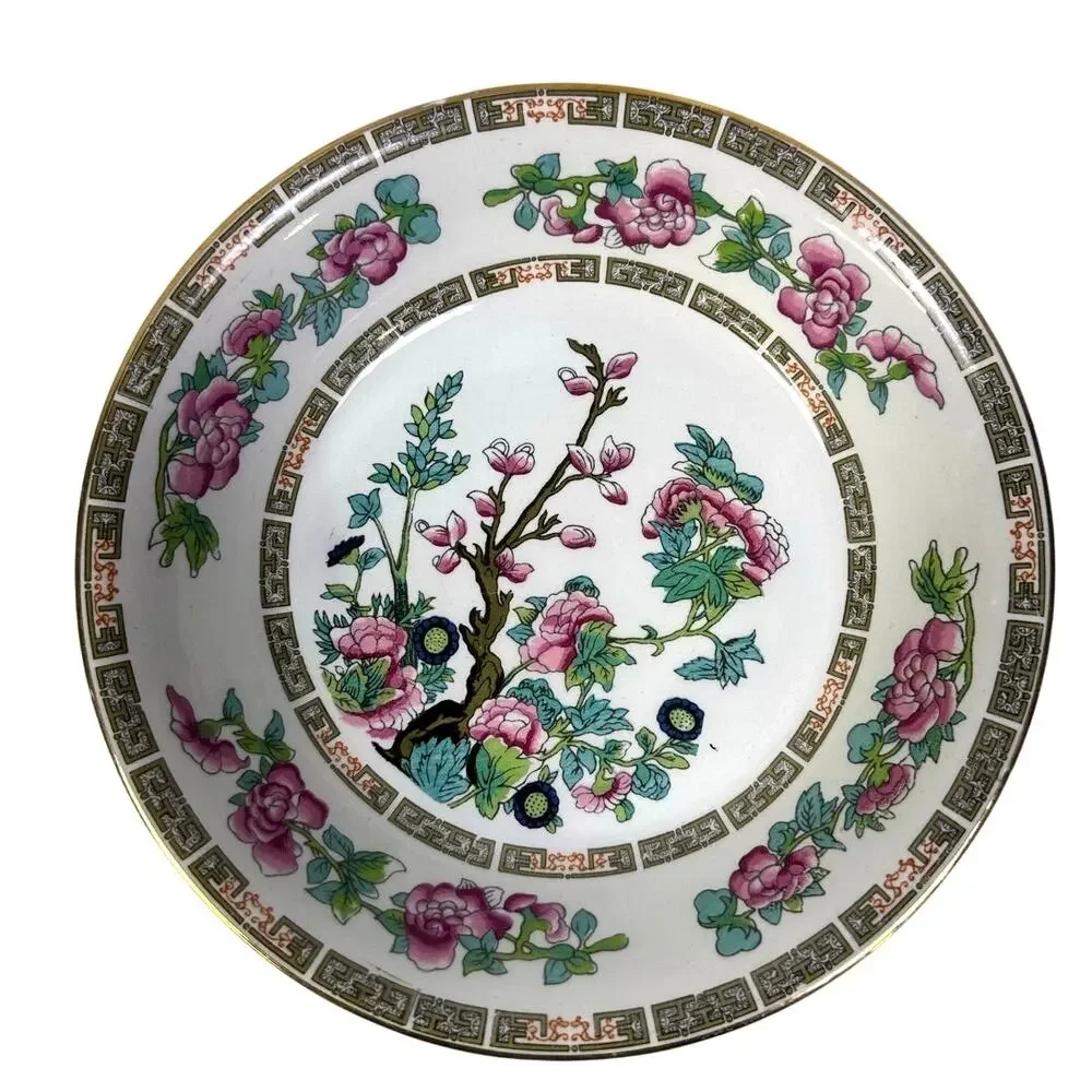 John Maddock & Sons LTD England Vintage 40's 'Indian Tree' Coupe Soup Bowl-Rare